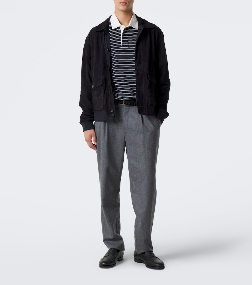 Striped Cotton Piqué Polo Shirt