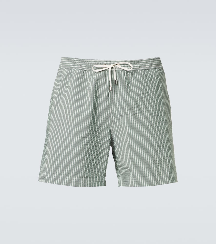 Sunspel Men's Green Striped Swim Trunks UK Size 34 - Mytheresa