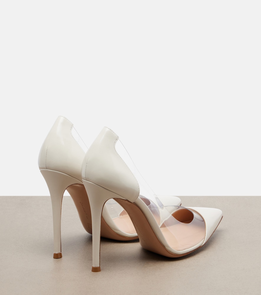 Plexi Patent Leather And Pvc Pumps