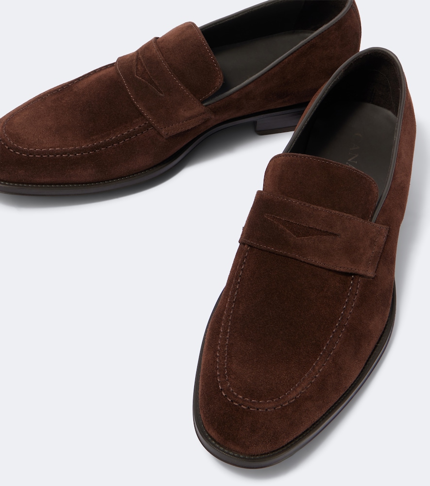 Suede Penny Loafers
