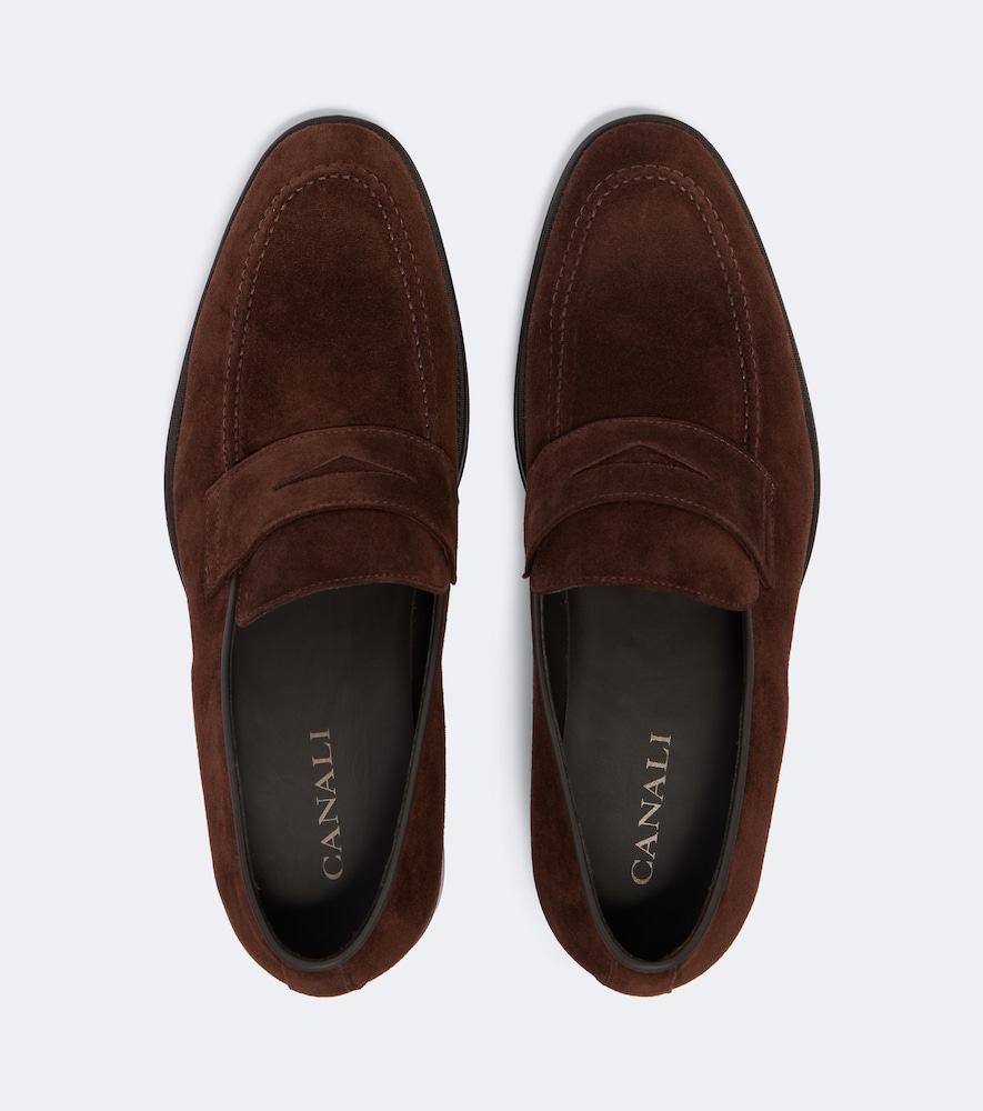 Suede Penny Loafers