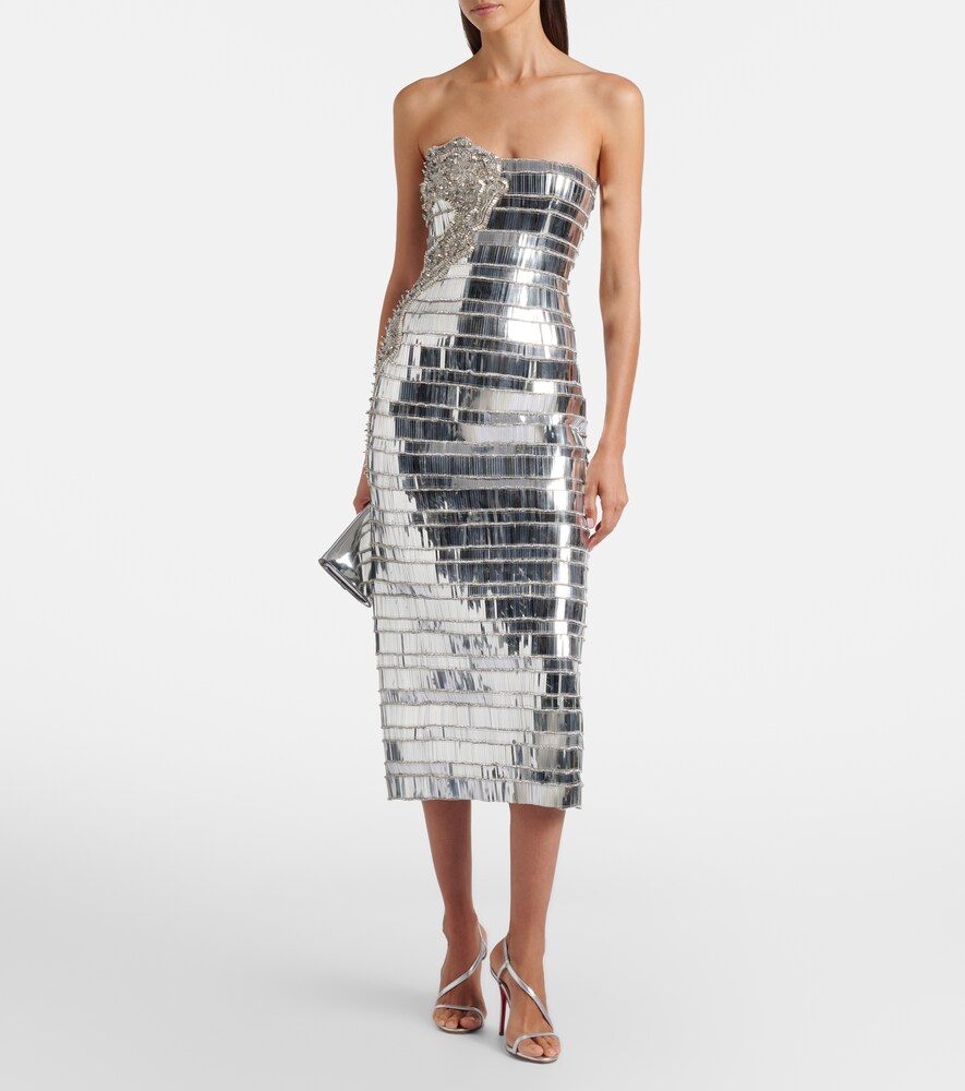 Rachel Gilbert Ariel embellished bustier gown