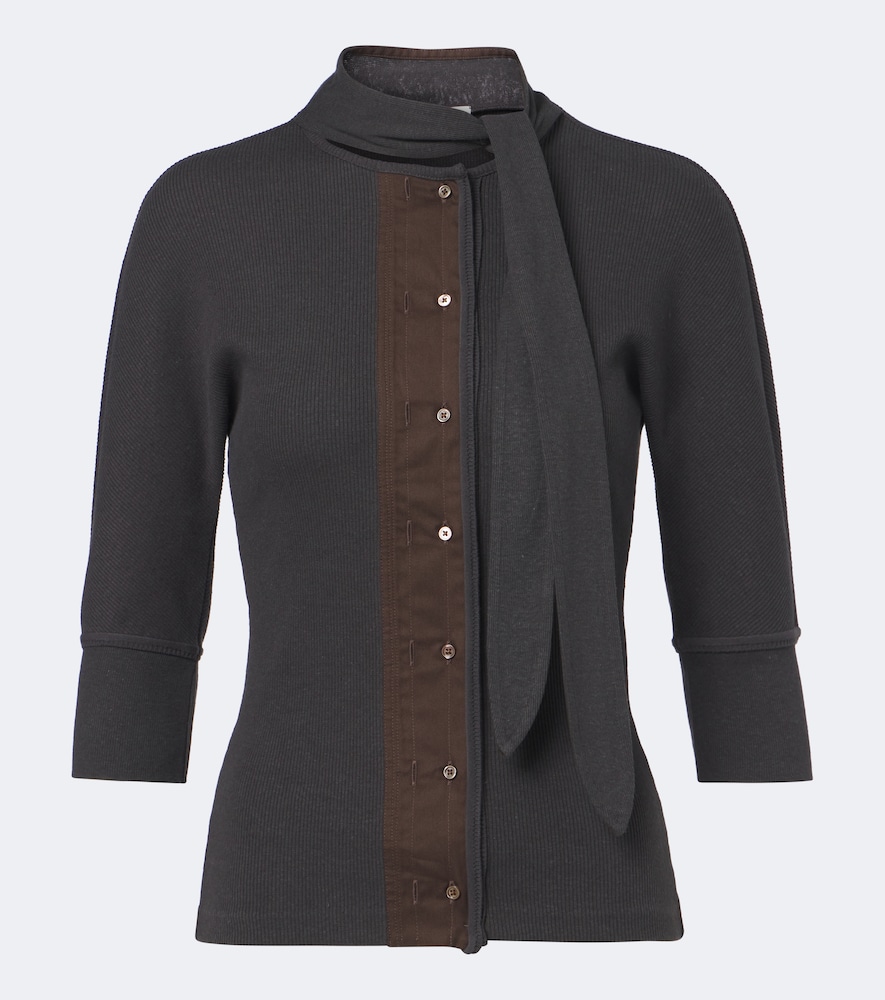 Lemaire T-shirt en coton et lin 350 €