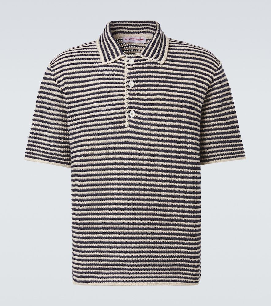 Pullover Lowry in crochet di cotone a righe