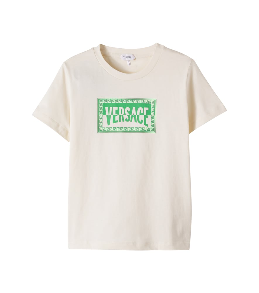 T-shirt in jersey di cotone con logo