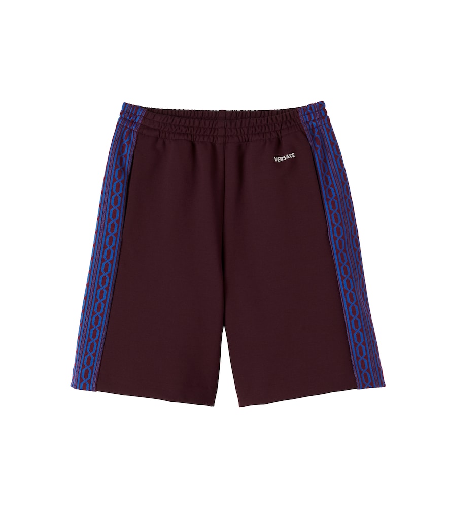 Versace Kids Brown Greca Jacquard Shorts Y Size 14 - Mytheresa