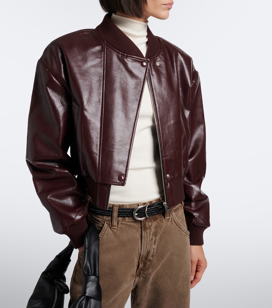 Camille Leather-Blend Jacket