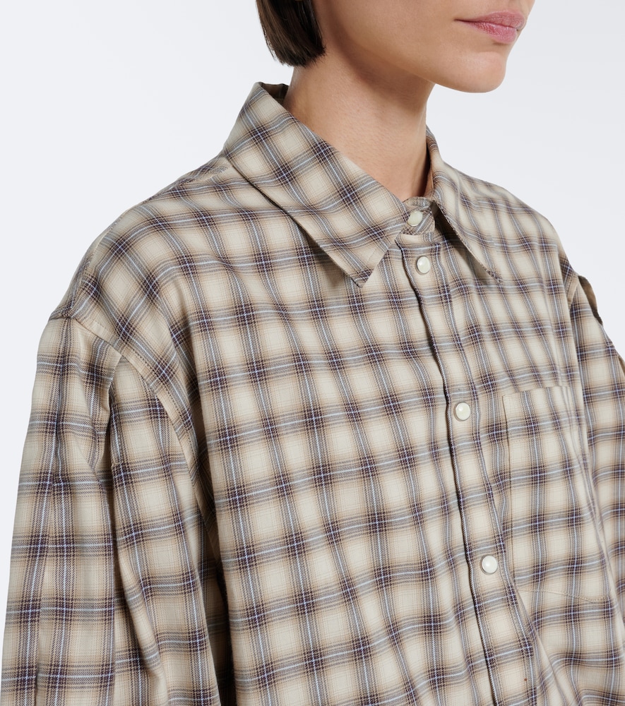 Checked Cotton Flannel Shirt
