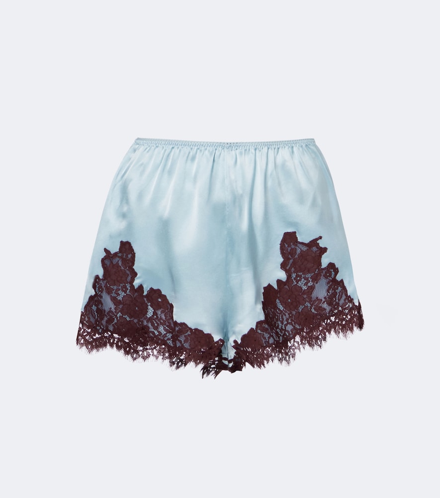 Dôen Shorts Iona aus Seidensatin mit Spitze