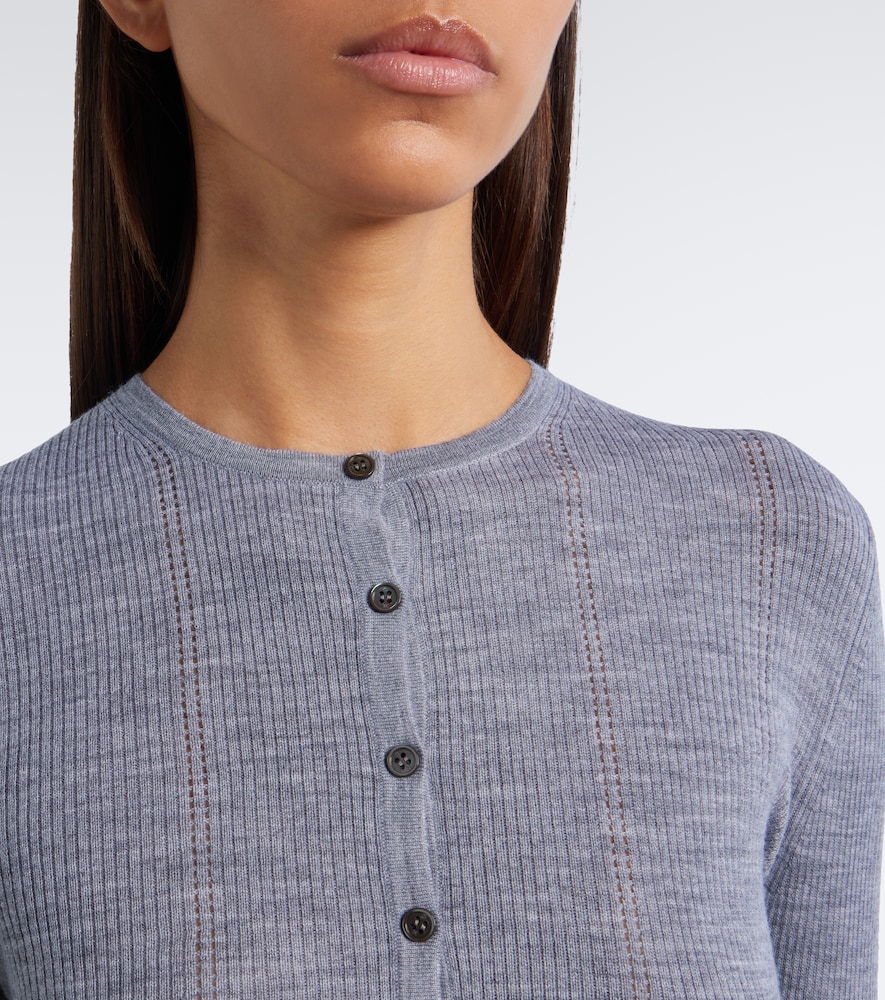 Olea Pointelle Wool Henley Shirt