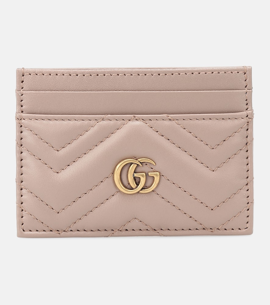 Click to view more detailed imagery on our partner's website Gucci Gg Marmont 2.0 Leather Card Holder, Pink