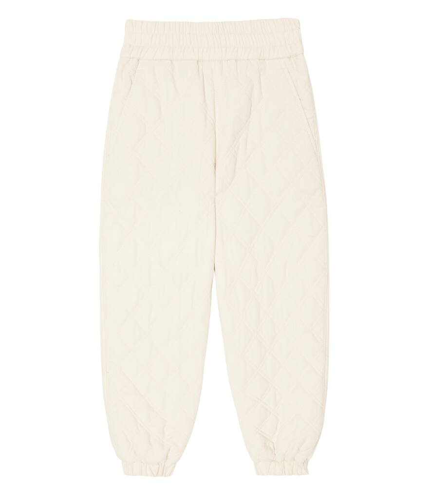 Brunello Cucinelli Kids Quilted cotton corduroy pants