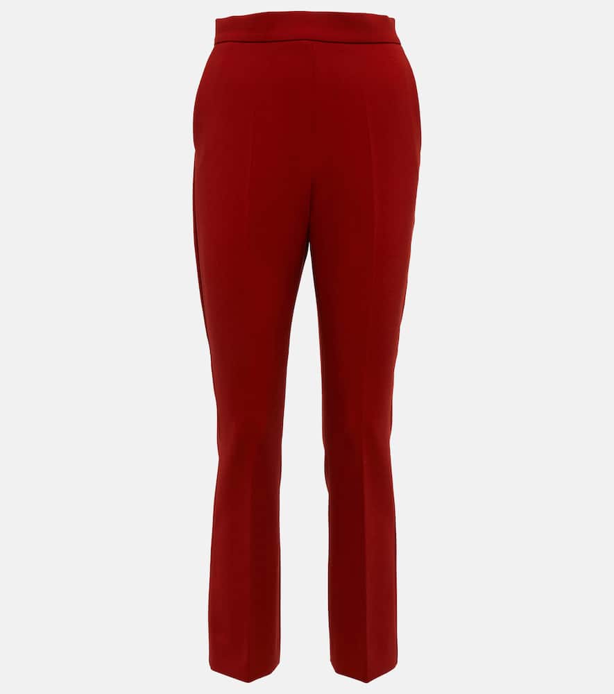 Max Mara Nepeta Ankle Pants In Rosso