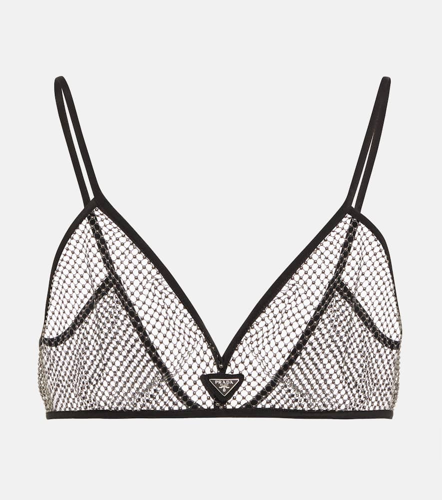 Logo embellished bralette