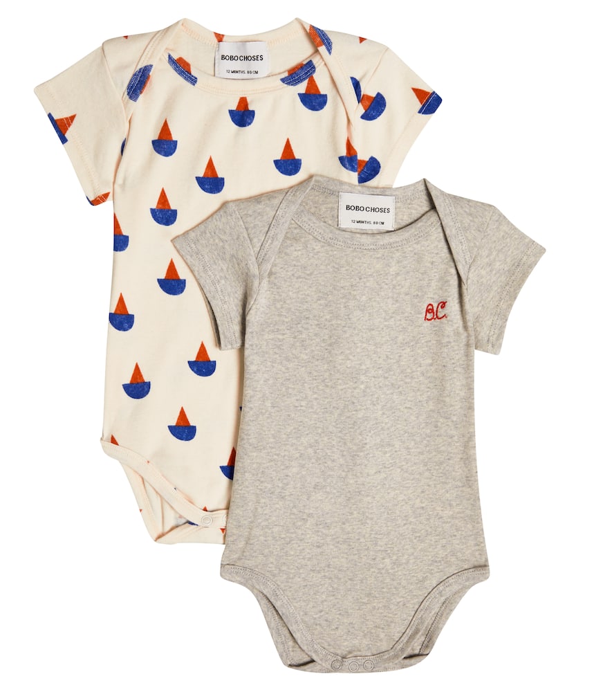 Bobo Choses Graphic-pattern Short-sleeve Bodies In White