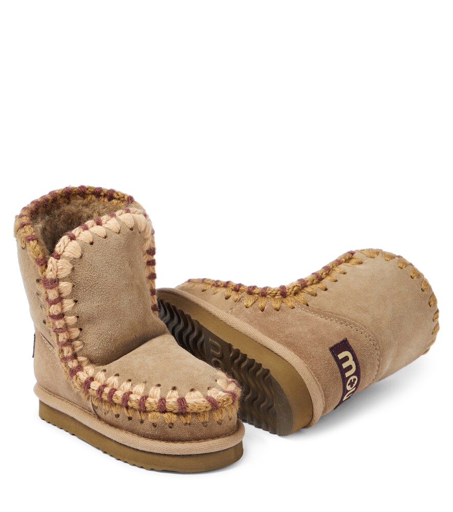  Mou Kids Mou Kids Stiefel Aus Veloursleder Mit Shearling 