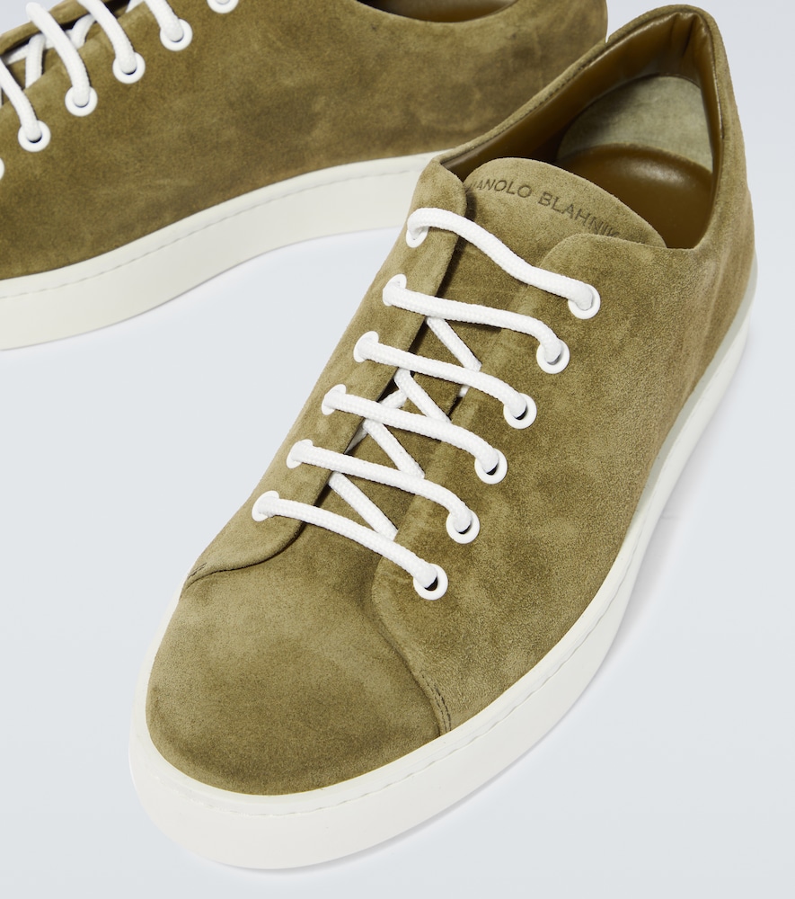  Manolo Blahnik Manolo Blahnik Sneakers Semanado Aus Veloursleder 