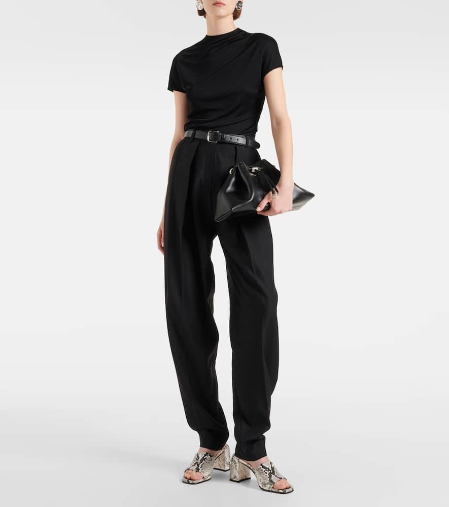 Jimmy Choo Lena 70 Snake-effect Leather Mules In Roccia