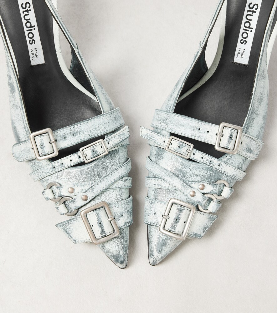  Acne Studios Acne Studios Leather Slingback Pumps 
