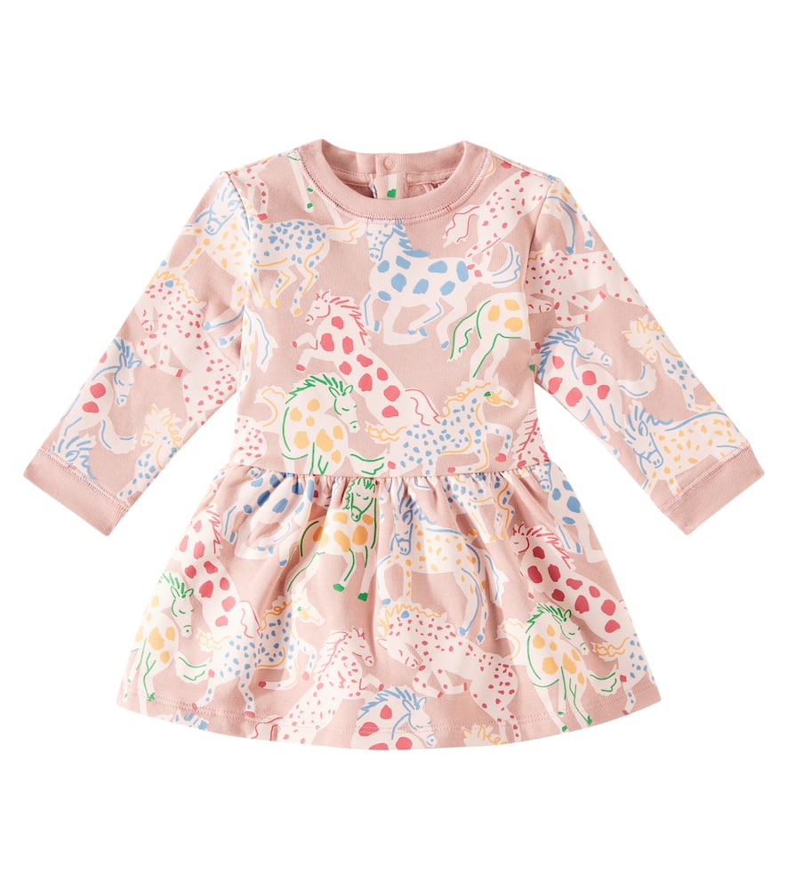 Stella McCartney Kids Baby Praierie Horses cotton dress