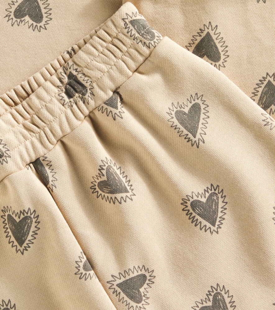  Rylee + Cru Rylee + Cru Weite Hose Hearts Aus Einem Baumwollgemisch 