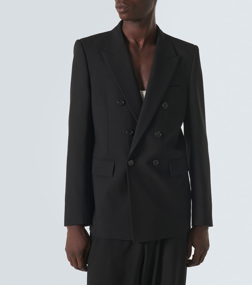  Saint Laurent Saint Laurent Double-breasted Wool Blazer 