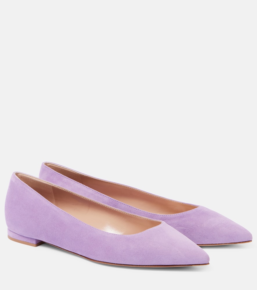 Gianvito Rossi Gianvito Suede Ballet Flats In Melrose