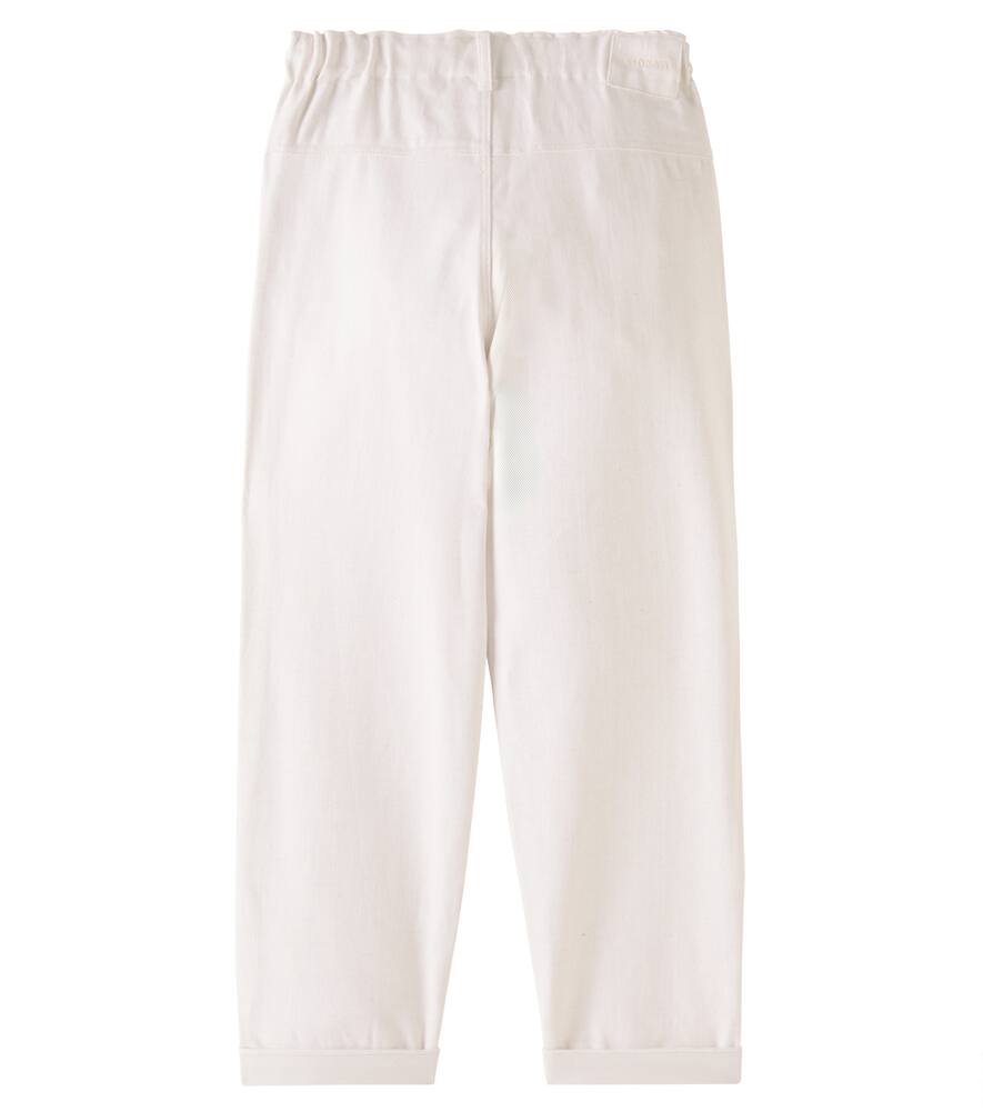 Donsje Josefine Cotton And Linen Pants In White
