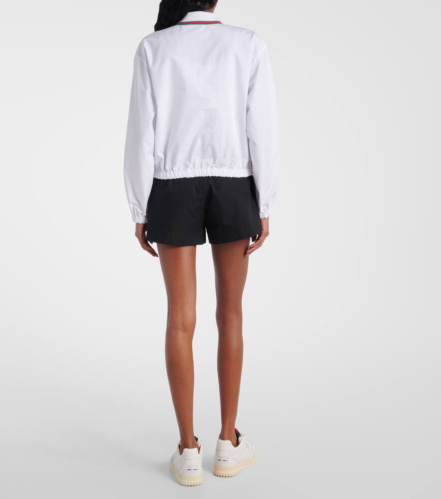 Gucci Web Stripe Cotton Poplin Shirt