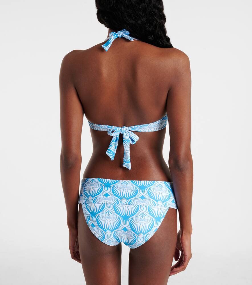 Melissa Odabash Brussels Printed Bikini Bottoms In Blue