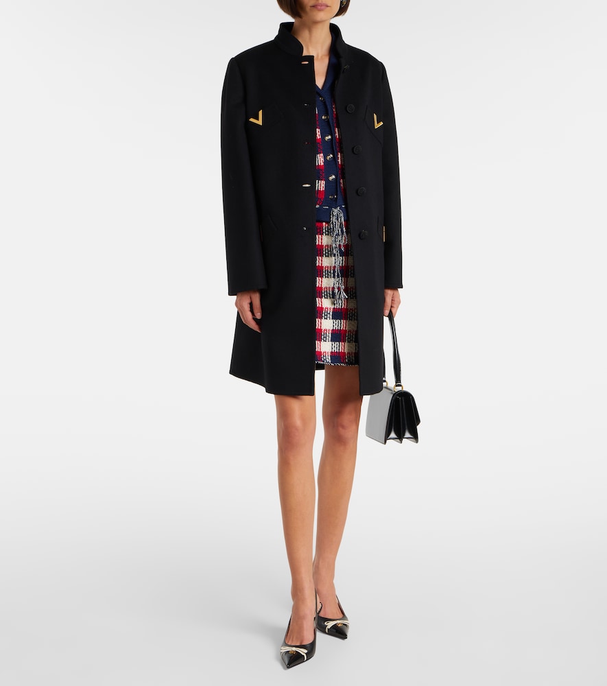  Valentino Valentino Vgold Wool And Cashmere Coat 