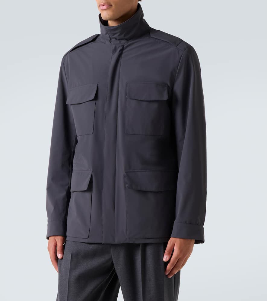 Tod's Field Jacket In Gray