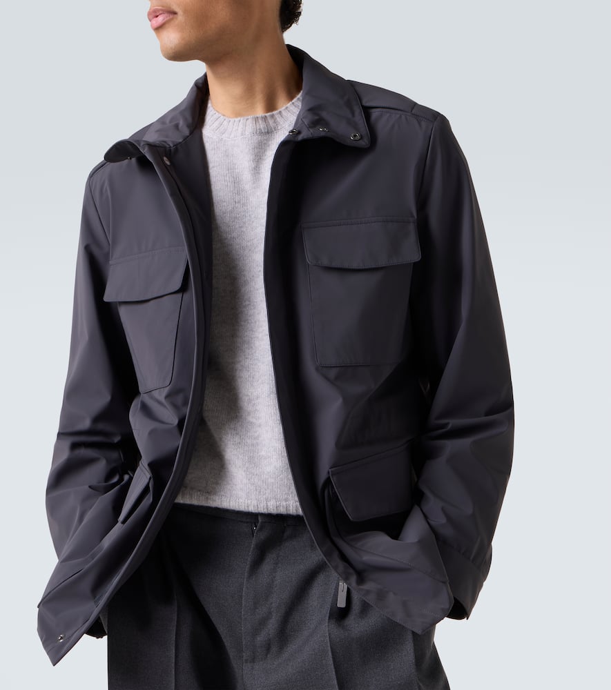 Tod's Field Jacket In Gray