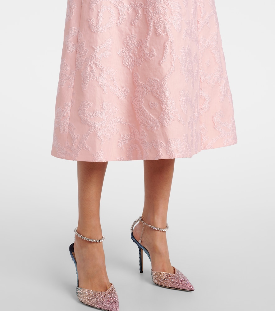  Emilia Wickstead Emilia Wickstead Midikleid Glenda Aus Crêpe 