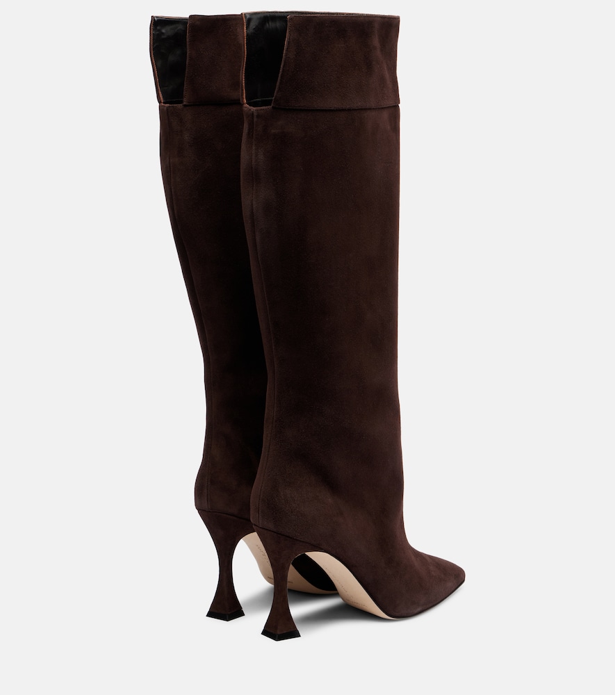  Manolo Blahnik Manolo Blahnik Stiefel Miralonepla 90 Aus Veloursleder 