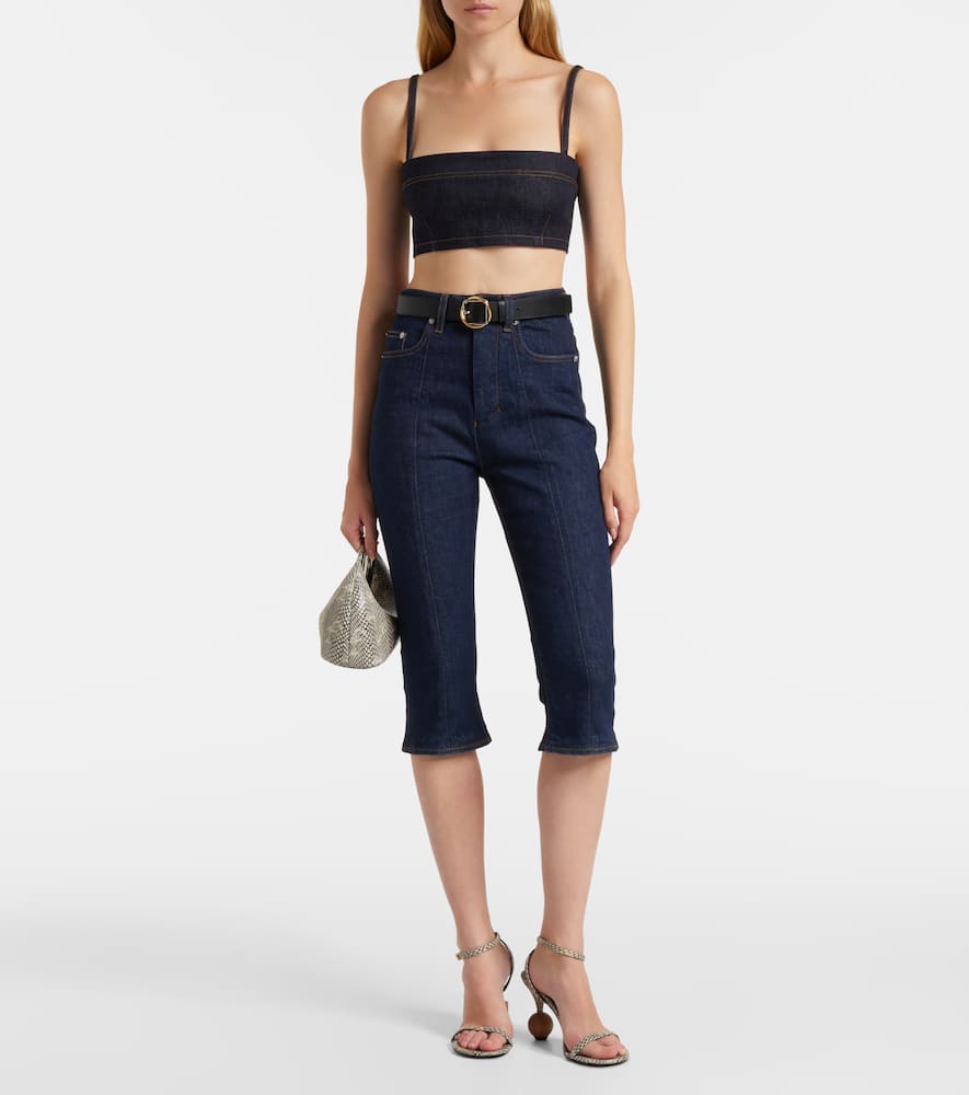 Jacquemus Fernando De-nîmes Capri Jeans In Blue