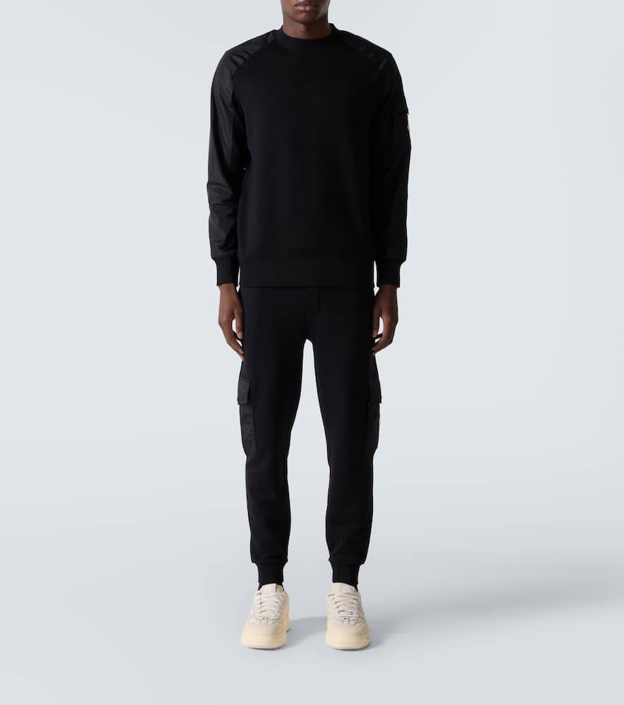 Moncler Jogginghose Aus Einem Baumwollgemisch In Black