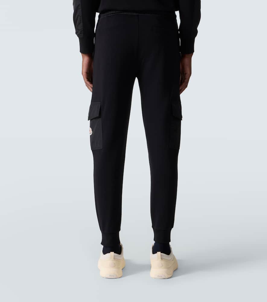 Moncler Jogginghose Aus Einem Baumwollgemisch In Black