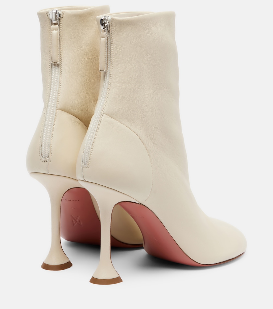  Amina Muaddi Amina Muaddi Ankle Boots Iris 95 Aus Leder 