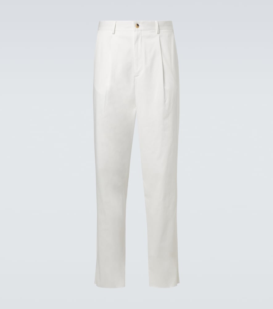 Giorgio Armani Pantalon droit en coton mlang 496 €