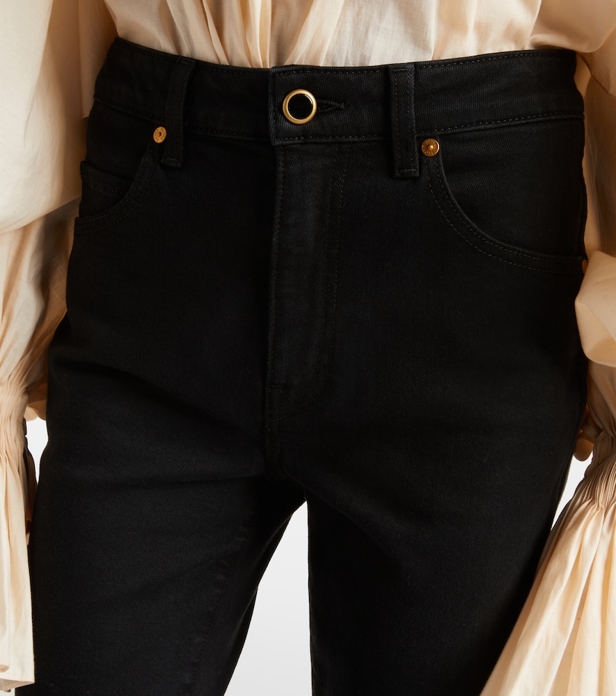  Khaite Khaite High-rise Cropped Flared Jeans Vivian 