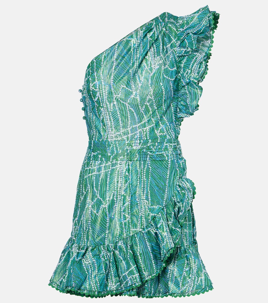Poupette St Barth Corinne printed cotton-blend minidress