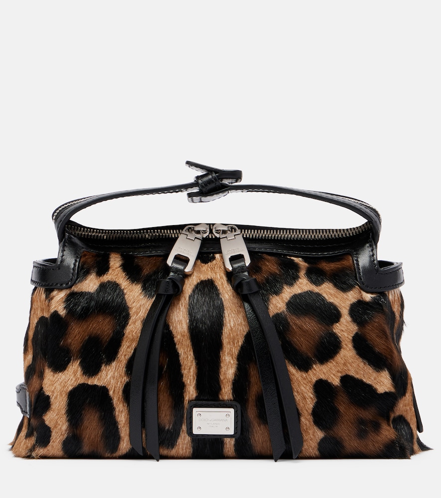 Dolce & Gabbana Vittoria leopard-print calf hair tote bag