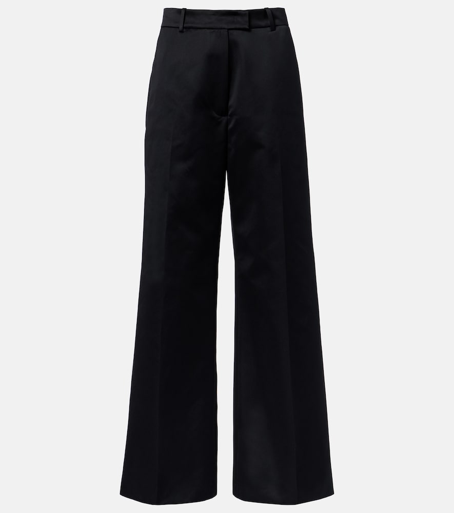The Frankie Shop Brickell satin wide-leg pants