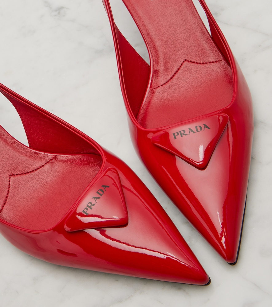  Prada Prada Slingback-pumps 55 Aus Lackleder 
