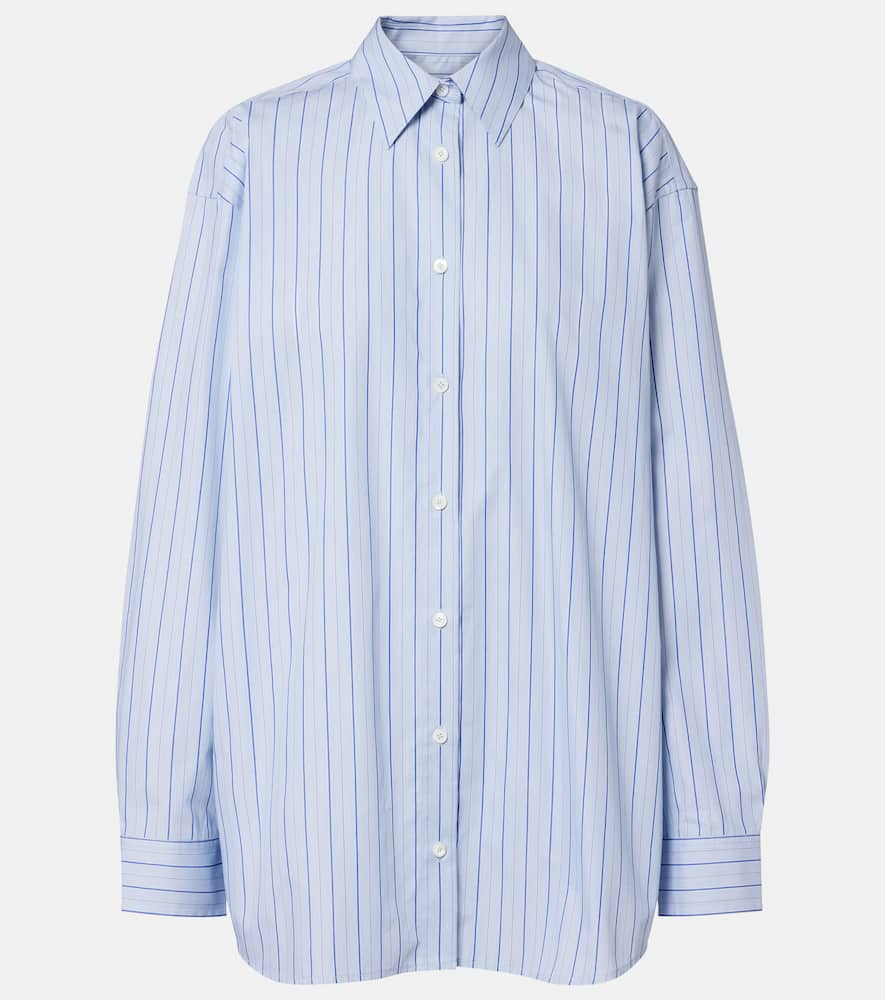 Totême Striped Cotton Shirt In Pink