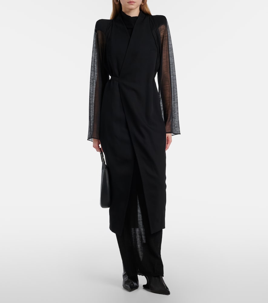 Rick Owens Cyclops wool wrap coat
