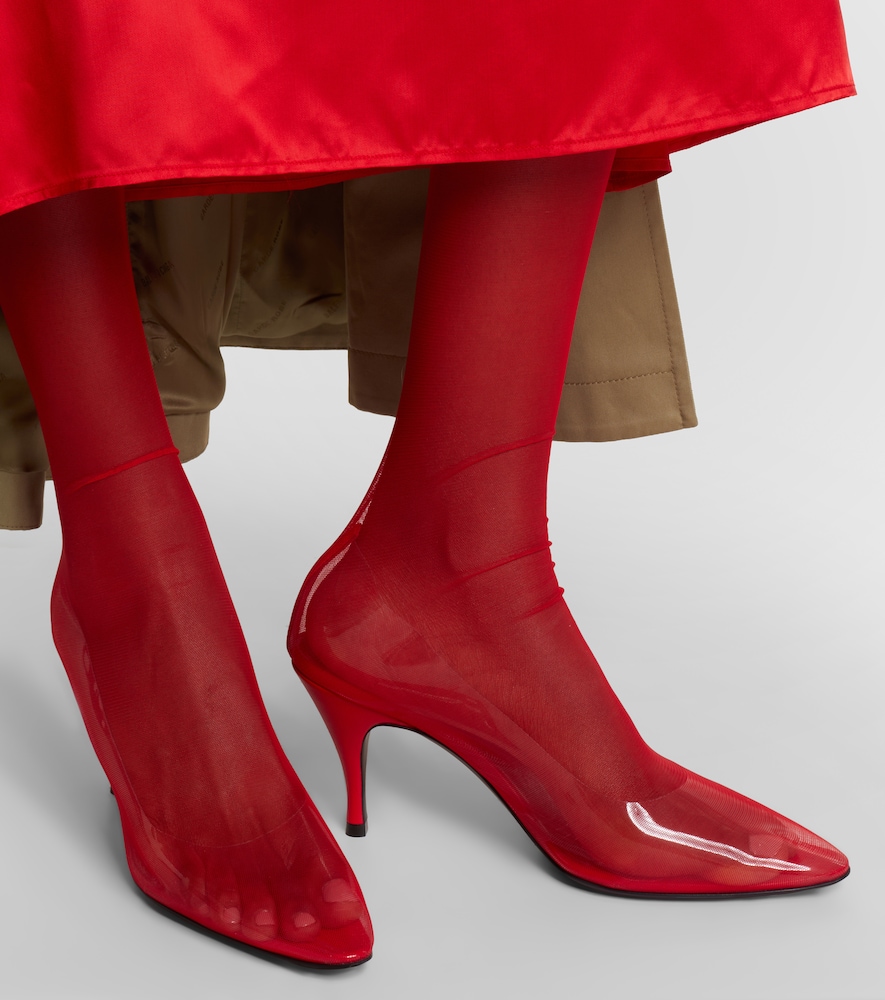 Sheer Perfection Mesh Over-The-Knee Boots