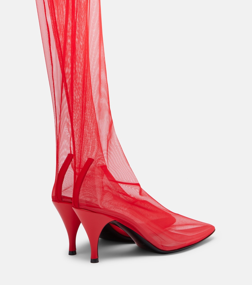  Herbert Levine Herbert Levine Sheer Perfection Mesh Over-the-knee Boots 