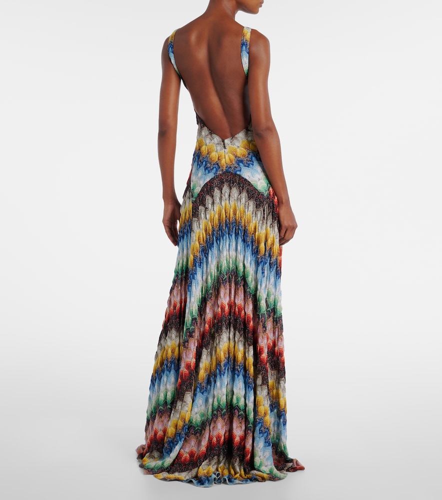  Missoni Missoni Open-back Lame Maxi Dress 
